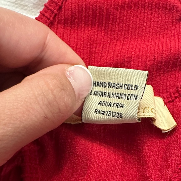 Red Ribbed Bodysuit - Picture 3 of 3